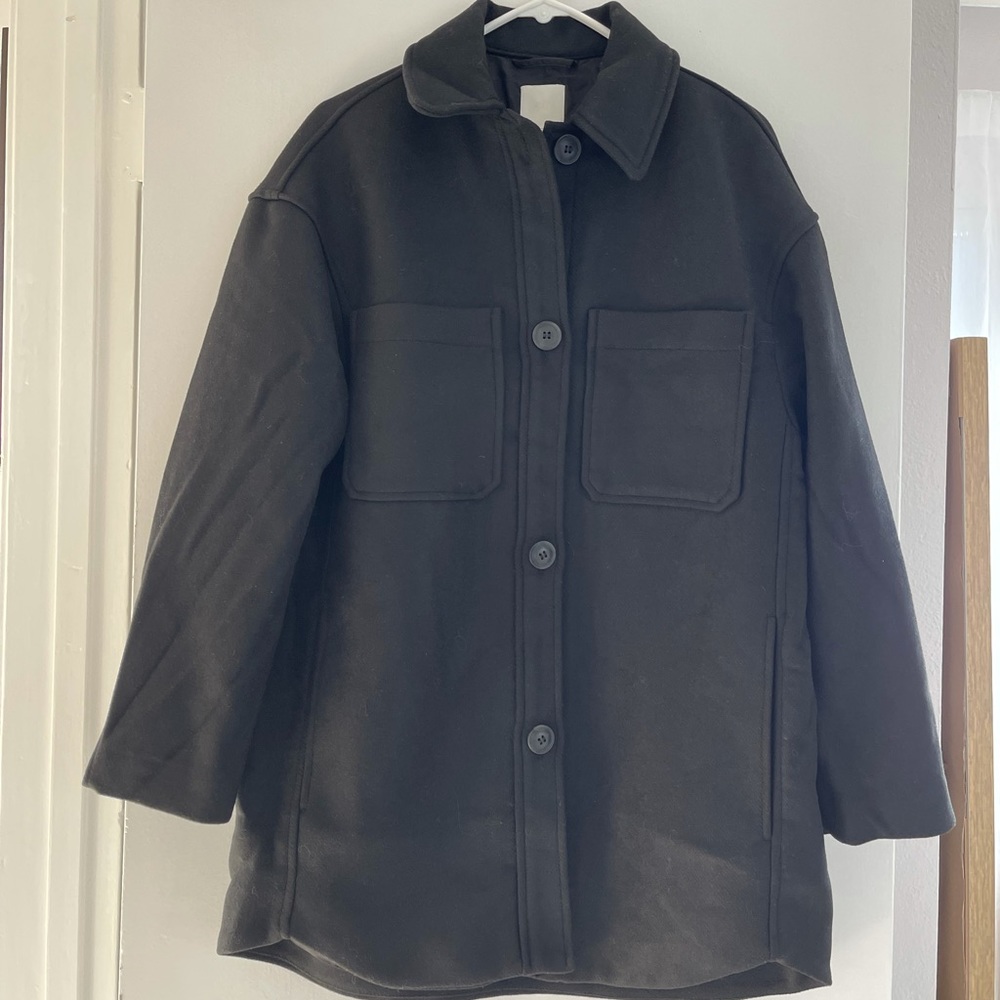 Black Shacket button up